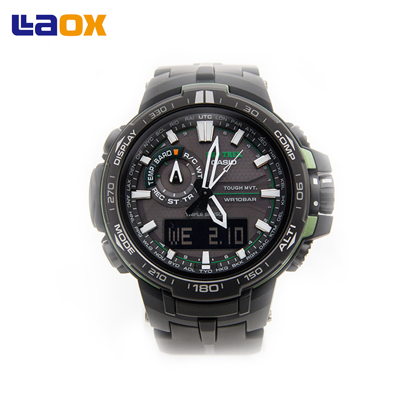 卡西欧CASIO PROTREK系列PRW6000Y-1AJF太阳能六局电波登山表黑色