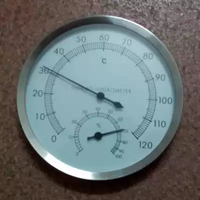 Sauna temperature and humidity meter stainless steel thermometer hygrometer sauna room equipment