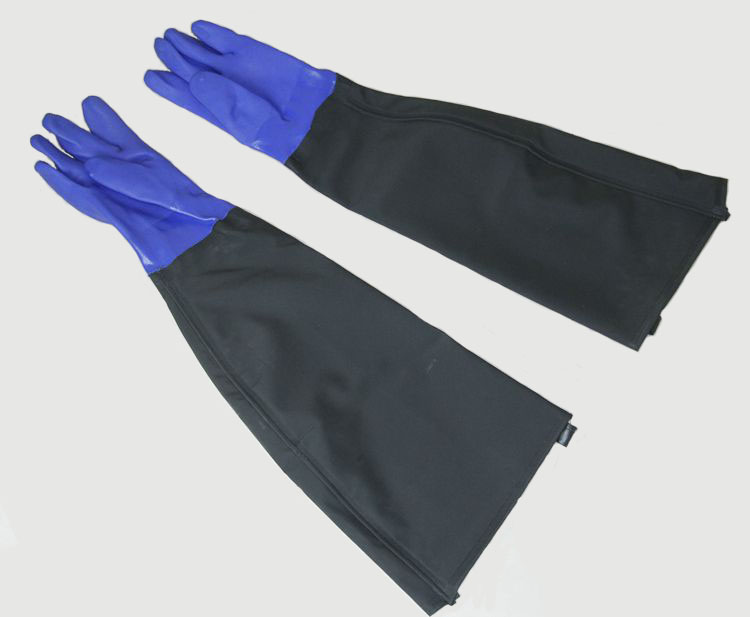 Two pairs of long-sleeping gloves to dig aquaculture thickening cold-proof gloves to remove gloves