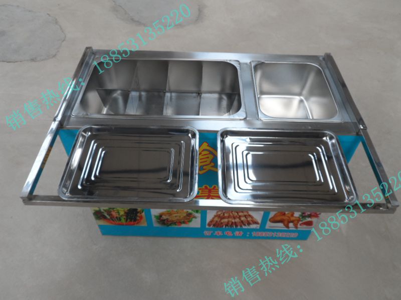 Two-function food truck Snack car Malatang oden skewers fragrant fried barbecue breakfast to send recipe technology
