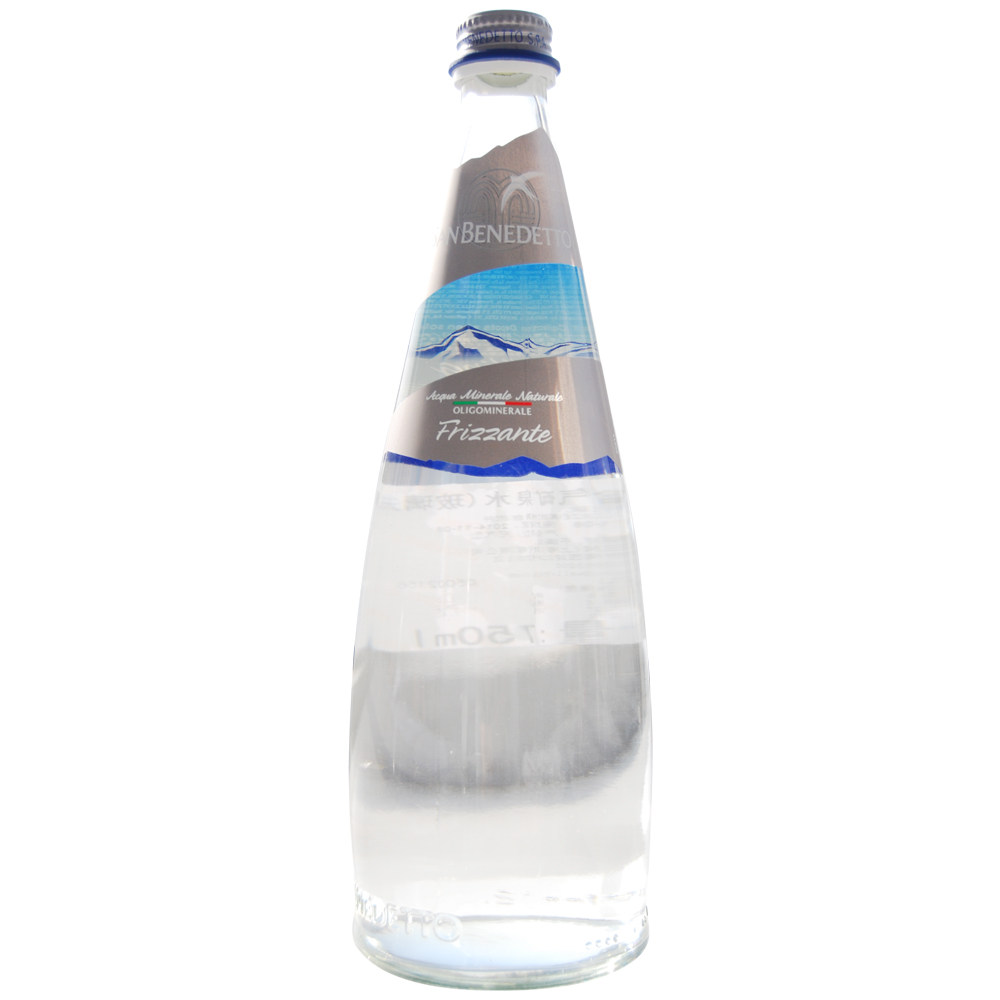 【天猫超市】意大利进口圣碧涛含汽矿泉水（玻璃瓶）750ML/瓶