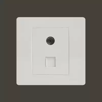 Zhengtai computer TV switch socket NEW7Q 86 type wired network cable panel Electrician closed-circuit network plug