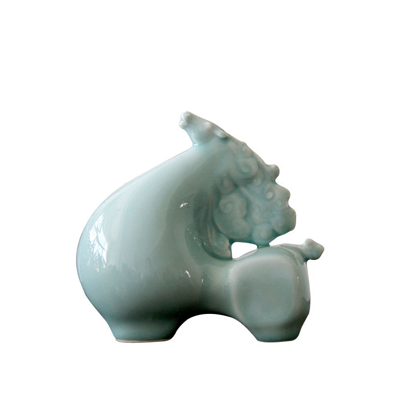 Jingdezhen ceramic horse furnishing articles sitting room home decoration ceramic handicraft decoration household ceramic horse furnishing articles