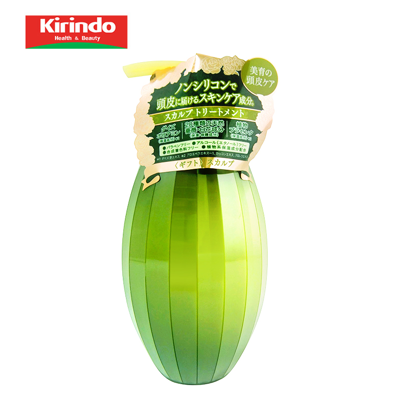 【kirindo】日本进口 Gift Hair无硅护发素 清新绿色控油型 500ML