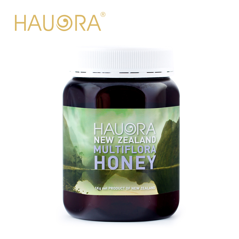 Hauora纽天然进口蜂蜜 新西兰海外直邮纯天然野生百花蜜 1kg