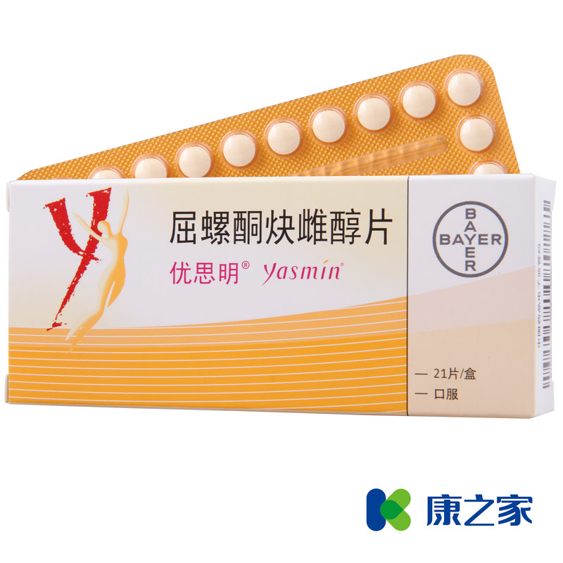 优思明 屈螺酮炔雌醇片 21片/盒
