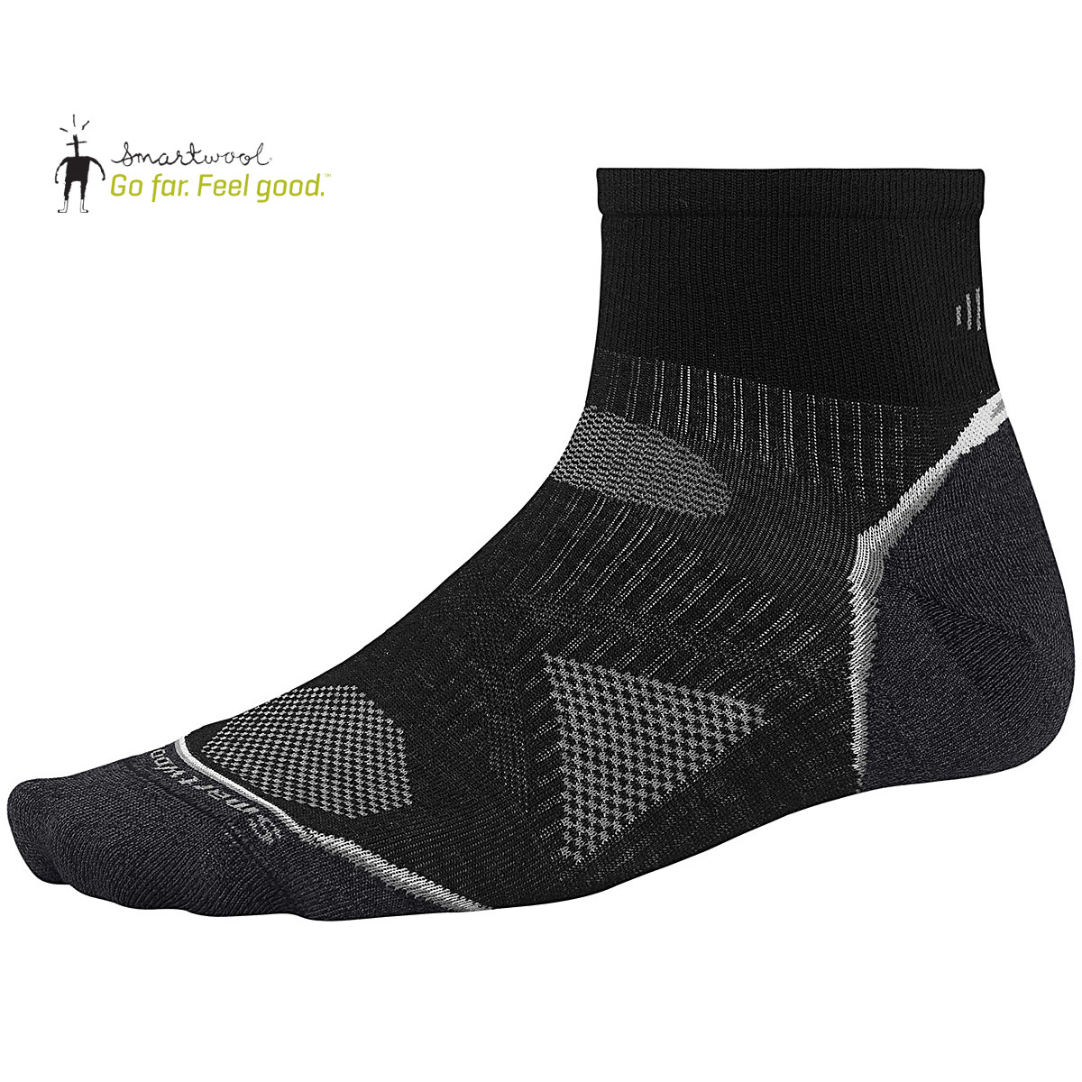 【美国原产】SMARTWOOL 男款排汗跑步运动薄短羊毛袜 SW062