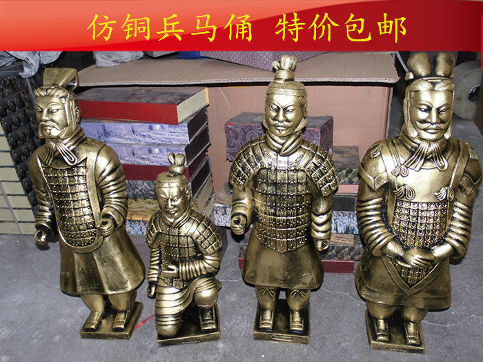 Terracotta warriors and horses Shaanxi characteristic decorative ornaments 60 cm Terracotta warriors and horses factory direct sales replica tourism memorial