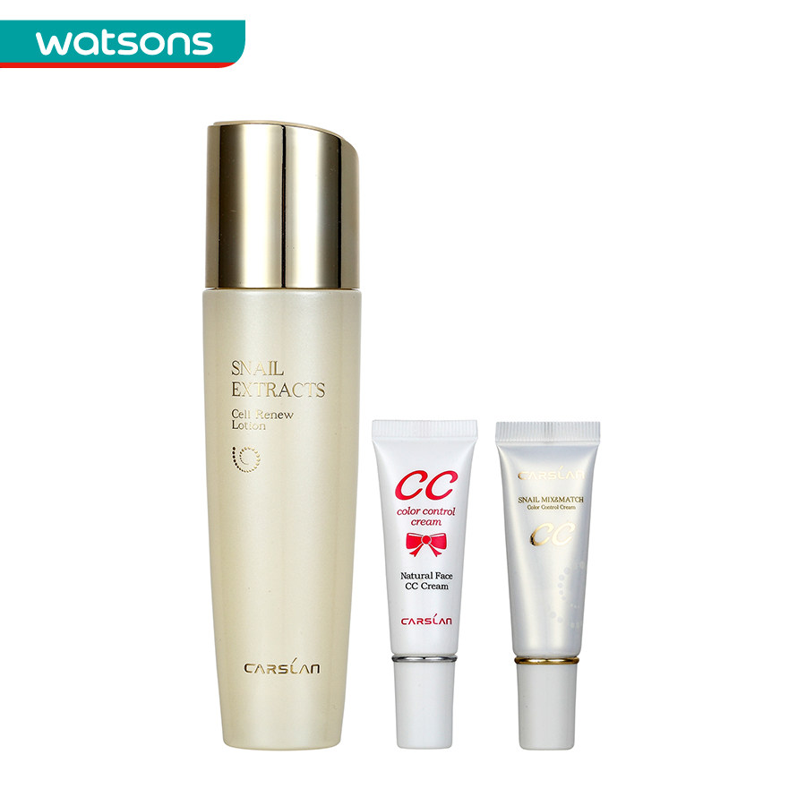 【屈臣氏】卡姿兰蜗牛美肌套装（120+5+5）毫升