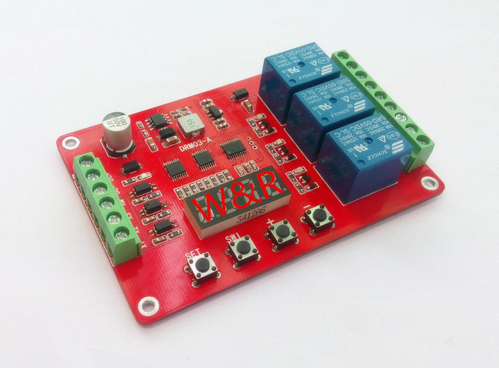 DRM03 Three - way multi - function relay Module Delay Self - lock Lock Time Relay etc