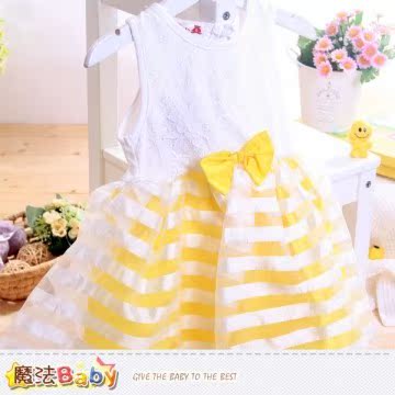 魔法Baby 洋装 蕾丝无袖洋装 女童装台湾官网直邮进口