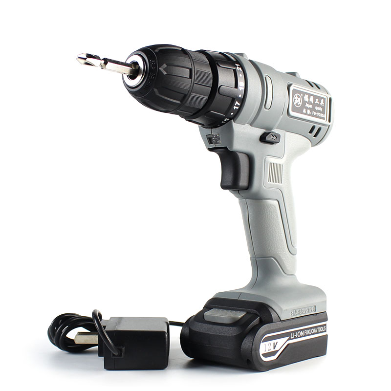 FO-9280A-Taobao Fukuoka 12V Lithium Electric rechargeable small electric drill screwdriver Single speed multifunction electric pistol drill FO-9280A-Taobao