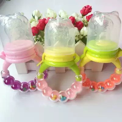 Baby bite bags, fruits and vegetables, non-staple food equipment, baby molters, eating fruit, pacifier, trainer