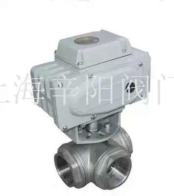 304 stainless steel electric three-way ball valve T-type L ball valve DN15 20 25 32 40 50