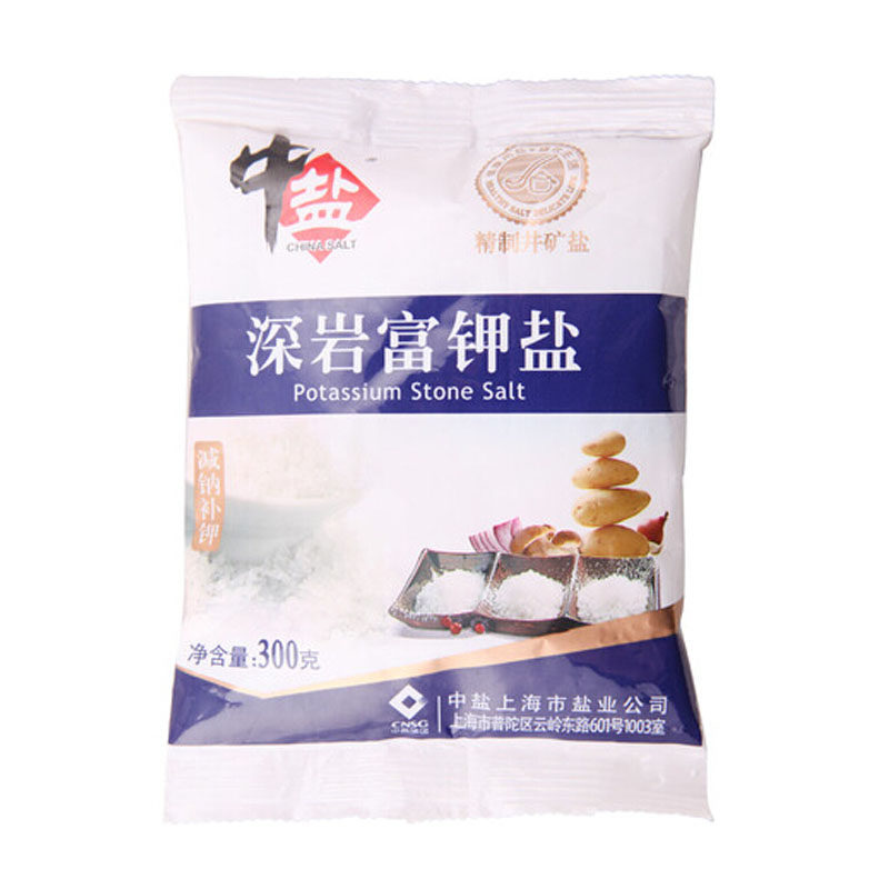 【天猫超市】中盐 深岩富钾盐 300g 食用盐 调味品 调味料