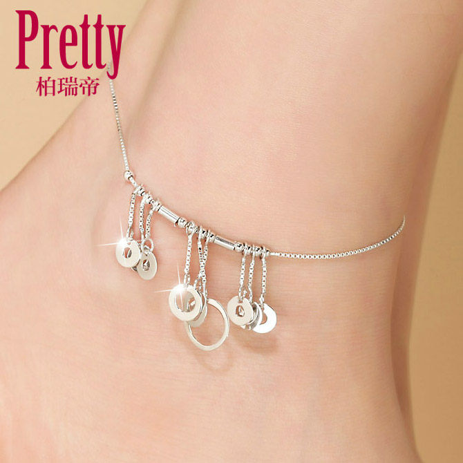 Bracelet de cheville Femme en Argenterie - Ref 3101971 Image 1