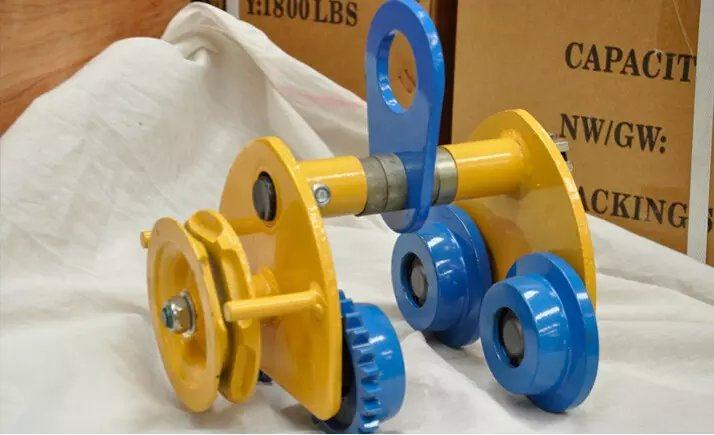 hand crane 1 ton -5 ton monorail trolley pushcar Cat Head Pendant steel pulley hand-pulled sports car