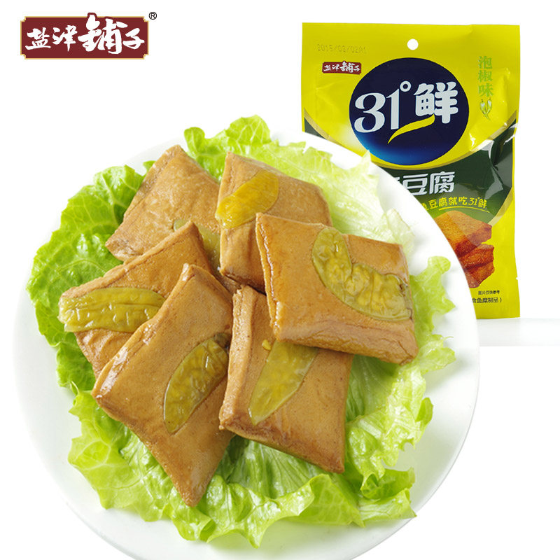 【天猫超市】盐津铺子 鱼豆腐泡椒味85g/袋 优质鱼肉休闲零食必备