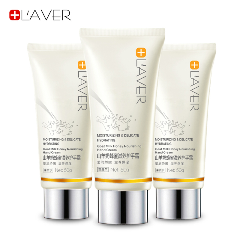 LAVER山羊奶蜂蜜护手霜套装手部护理补水保湿美白手膜嫩白去角质