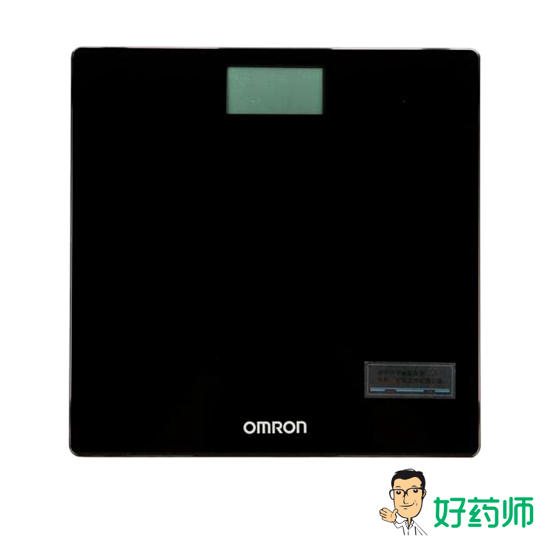 欧姆龙 电子体重秤健康秤计重称 HN-287 钢化玻璃 时尚超薄好药师