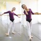 Children's dance clothing Chinese dance mesh stretch top ballet jacket mid-sleeve semi-transparent practice clothing air-conditioned shirt