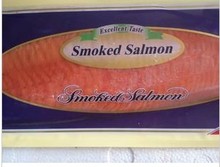 Norwegian smoked salmon Fillet Salmon fillet Salmon slice Smoked salmon Punch drill Promotion