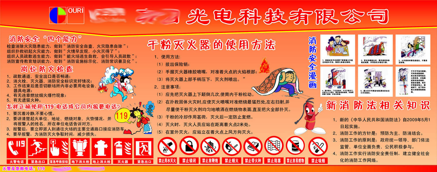 608办公装饰海报展板素材393安全意识宣传栏科技公司