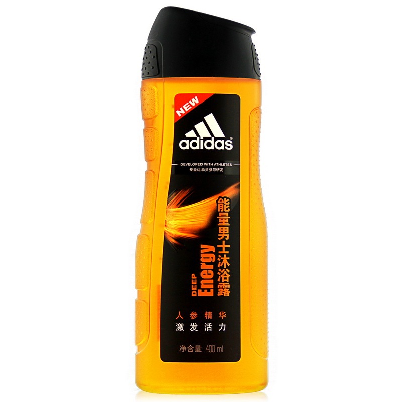 阿迪达斯adidas男士活力沐浴露400ml能量400ml(独特柠檬味)