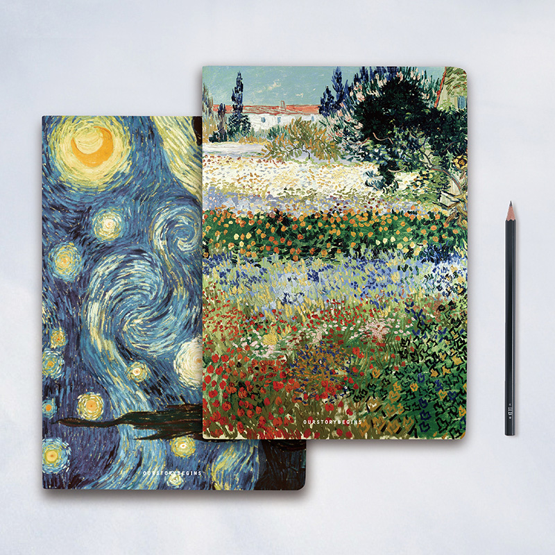Previous Van Gogh Star Car Line Soft Press Creative Student Notebook Stationery Diary Book B5