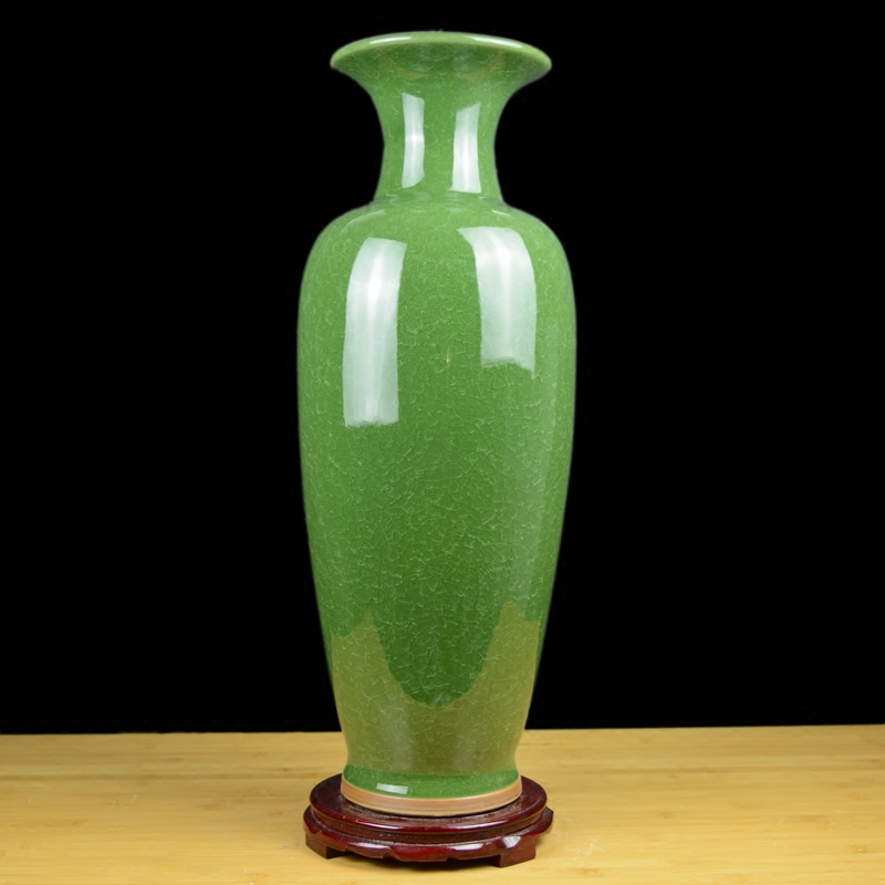 Big Chinese jun porcelain ceramic vase landed vogue to live in the sitting room adornment is placed jingdezhen porcelain arranging flowers