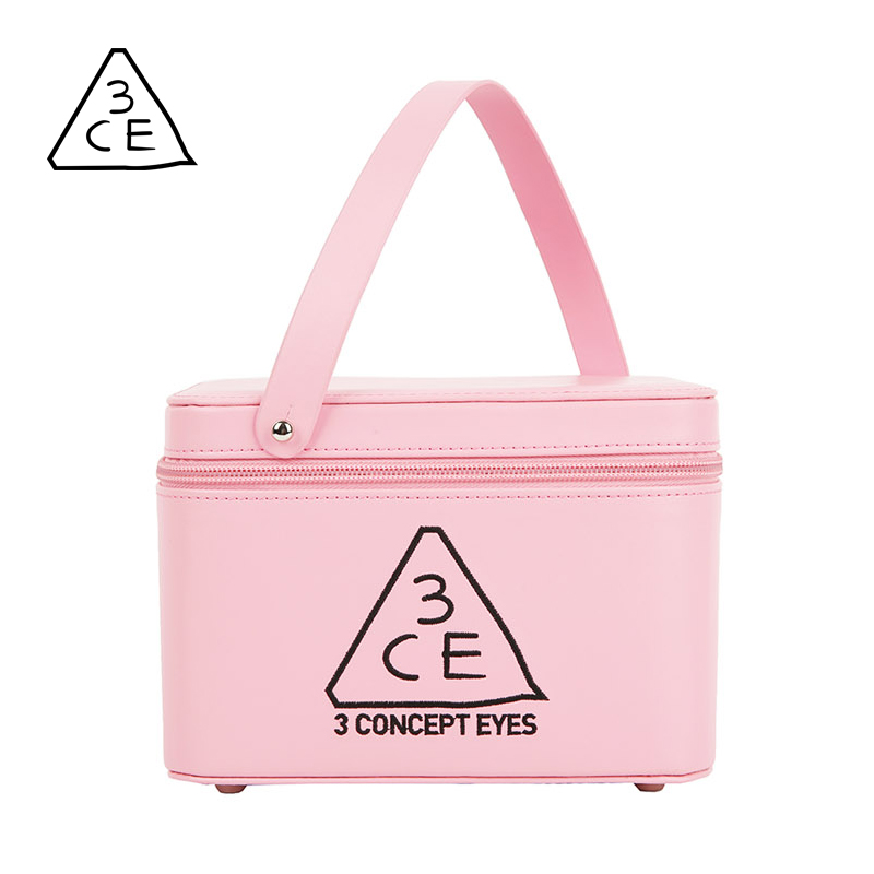 STYLENANDA官方正品 3CE 3CE PINK RUMOUR 粉色完美迷你化妆包