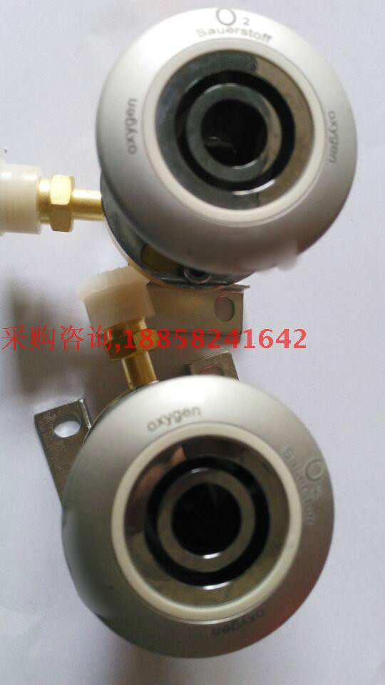 Hospital Yinggui Oxygen attracts air carbon dioxide and other English gauge full metal oxygen terminals 