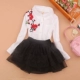 Mùa xuân 2018 mới cho bé gái áo dài tay thêu trong áo bé trai cotton màu trắng hoang dã áo sơ mi bé trai size đại Áo sơ mi