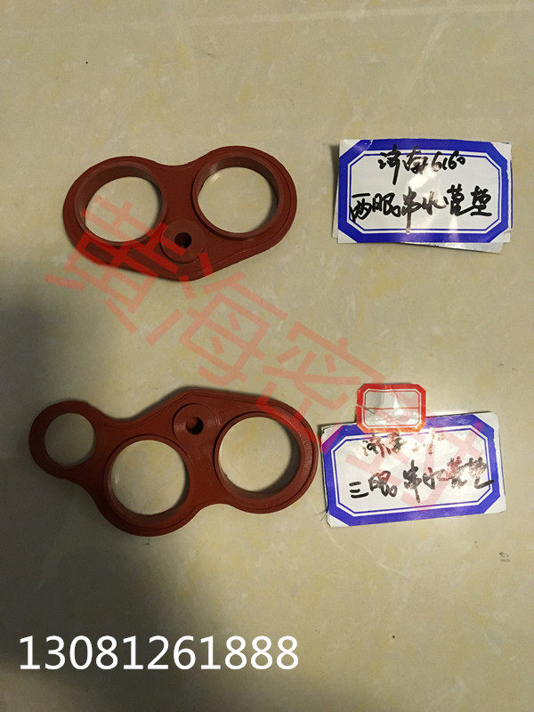 Jinan diesel engine 6160 string water pipe pad 6190 string water pipe pad eye pad three eyes pad Ji Chai engine accessories