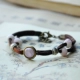 Jingdezhen Trang sức gốm đá Ice Cracked Water Drop Bracelet Nhiều màu tùy chọn Dây điều chỉnh Nữ