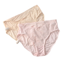 Silk fabric seamless underwear female sexy lace ribbon bow waist breifs mulberry silk hips small inner