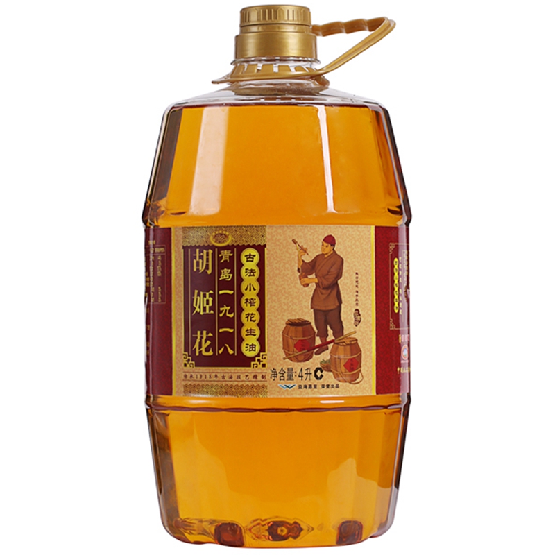 【天猫超市】胡姬花 古法小榨花生油4L 物理压榨
