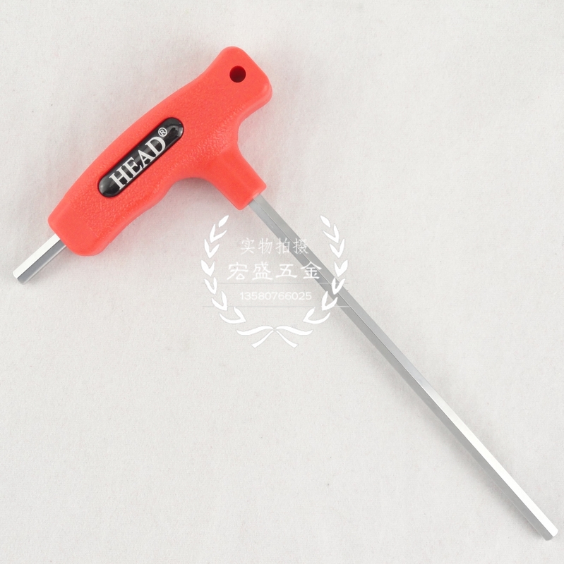 HEAD Taiwanese headboard Dual-purpose T-shape inner hexagon wrench hexagonal spoon HD-047M025-100 Seven-word screw