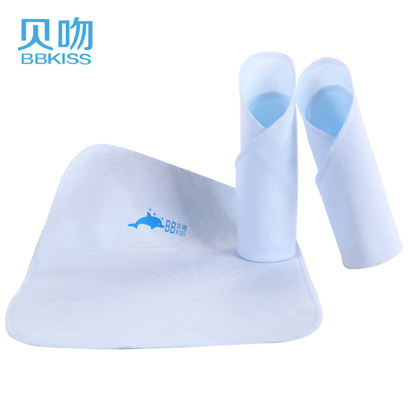 【天猫超市】贝吻婴儿毛巾口水巾宝宝手帕手绢方巾3条装6022