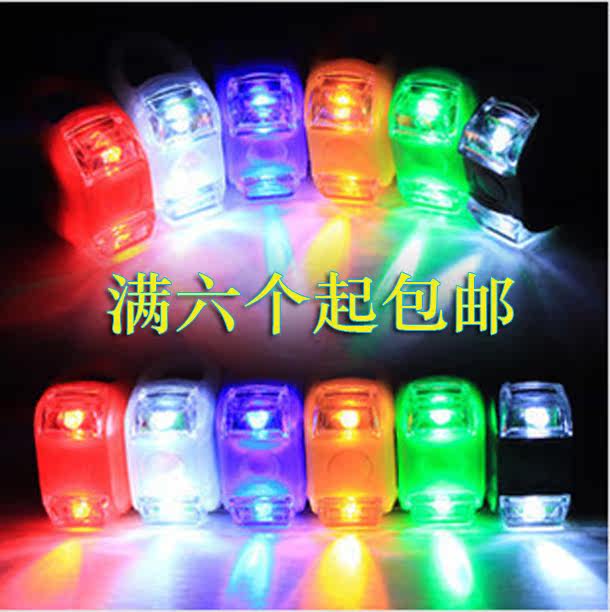 Best selling bicycle mountain bike sixth generation frog light warning light colorful tail light bicycle headlight accessories equipment