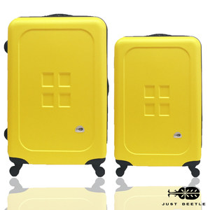 台湾官网直邮进口行李箱｜20+24寸【Just Bettle】魔方钮扣系列AB
