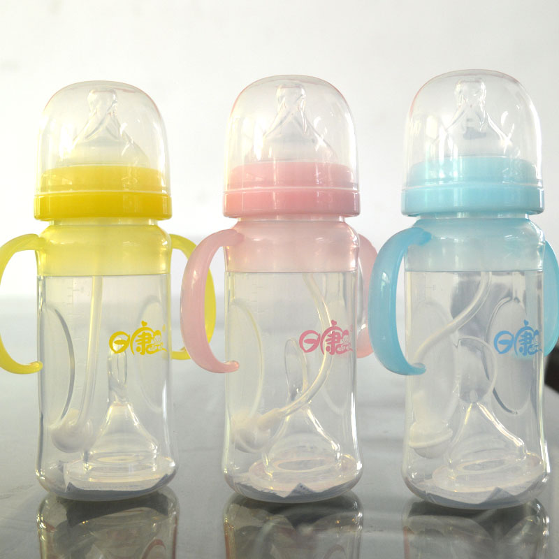 日康正品 RK-3056 宽口多用液硅奶瓶 婴儿奶瓶270ml 宝宝必备包邮