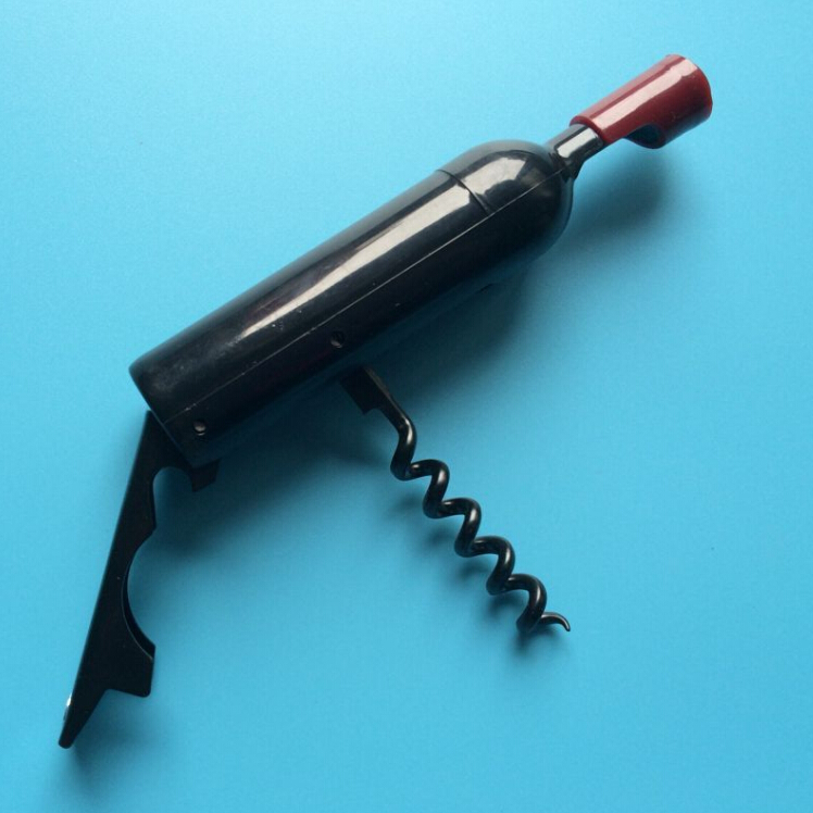 Metal Red Wine Bottle Open Metal Bottle Opener Creative Red Wine Bottle type High - end Bottle Opener Manufacturer Direct Selling