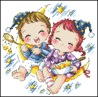 Cross embroidery electronic drawings 3791 SO-3197 cartoon embracing pillow picture 103W*102H22 color XSD source file