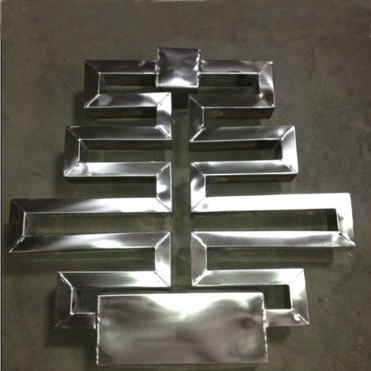 Increase thickened 304 stainless steel square fire tube cooking noodle furnace square tube steaming bag furnace fire tube cooking noodle barrel fire tube