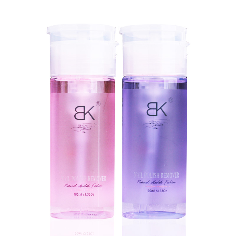 BK健康润泽洗甲水 玫瑰香/薰衣草香 100ml 按压盖一体 春夏新品