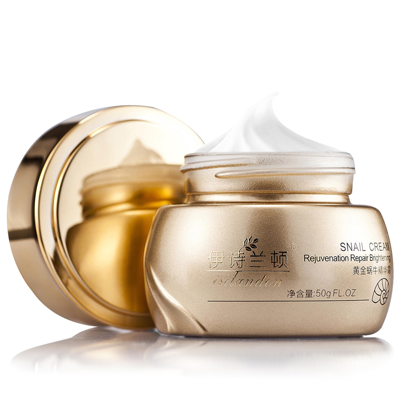 伊诗兰顿黄金蜗牛精华霜50g去黑眼圈淡化细纹眼纹抗皱补水保湿