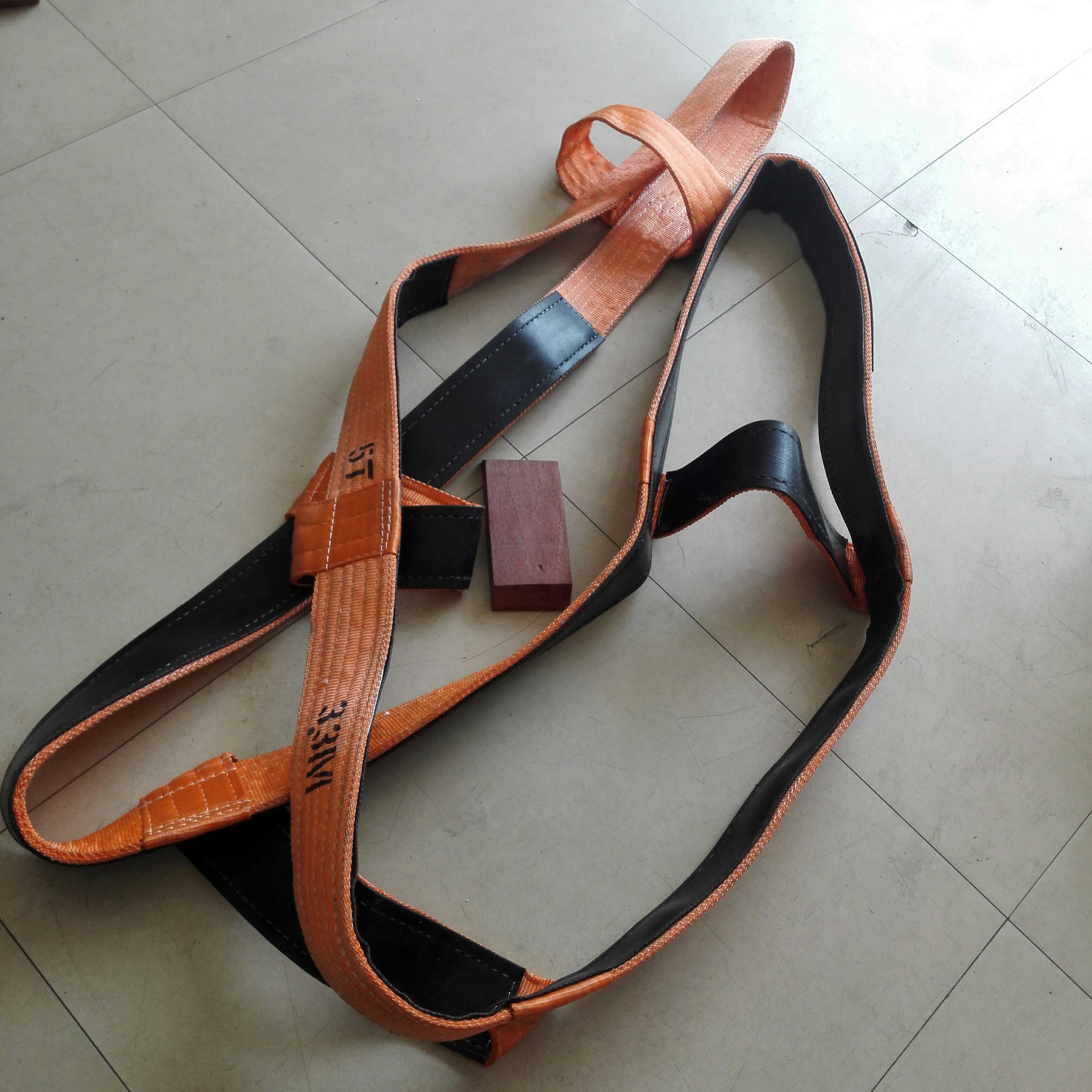 High-strength polyurethane polyester wear-resistant cut-resistant glass lifting sling bare glass 5 tons special sling