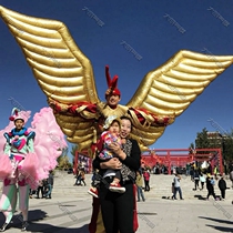 Inflatable simulation wings air mold tour performance clothing exhibition makeup party bar night stage performance props