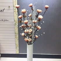 Leaf vein dried flower living room floor simulation fake flower Flower Art natural Dry Branch New House wedding room rose decorative flower